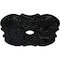 Ekena Millwork Flower Ceiling Medallion (Fits Canopies up to 6 1/4"), 29"OD x 3 5/8"ID x 1 3/8"P, Black Pearl CM29FWBPS - alternate 3